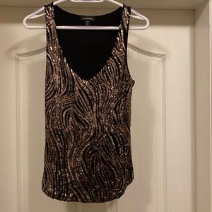 Black and Gold Sexy Tank Top